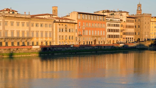 River Arno, between the Pnte alla Caraia and P S. Trinita, Florence